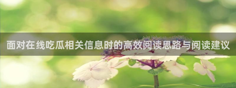 黑料爆料热门事件排行：面对在线吃瓜相关信息时的高效阅读思路与阅读建议