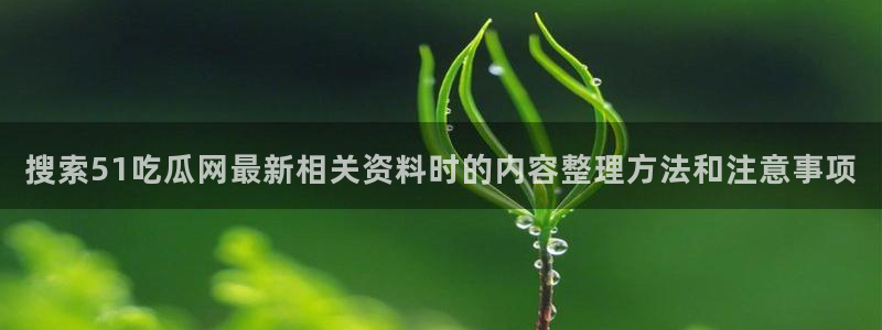 黑料今日事件:搜索51吃瓜网最新相关资料时的内容整理方法和注意事项